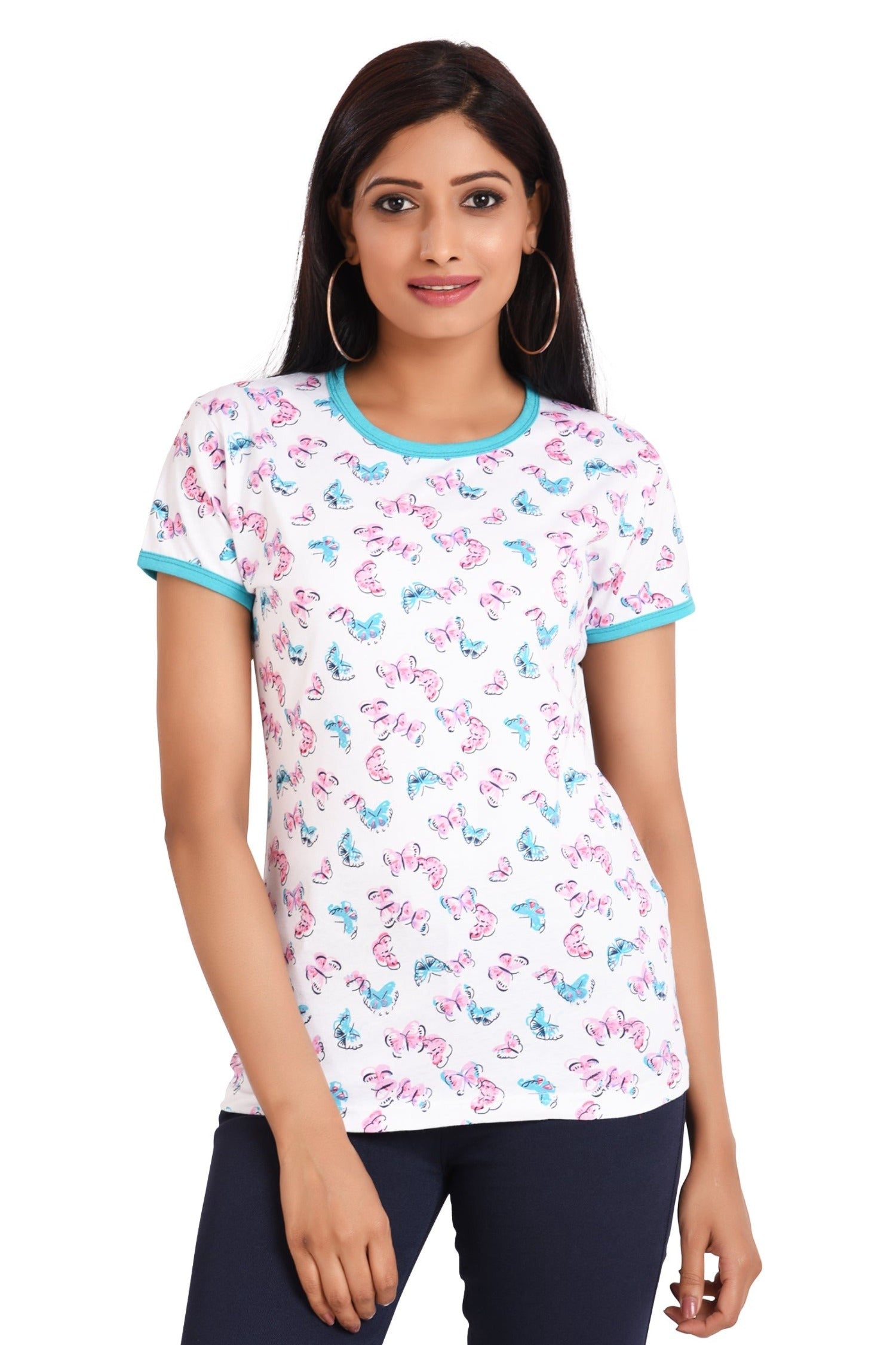 plus size butterfly shirt