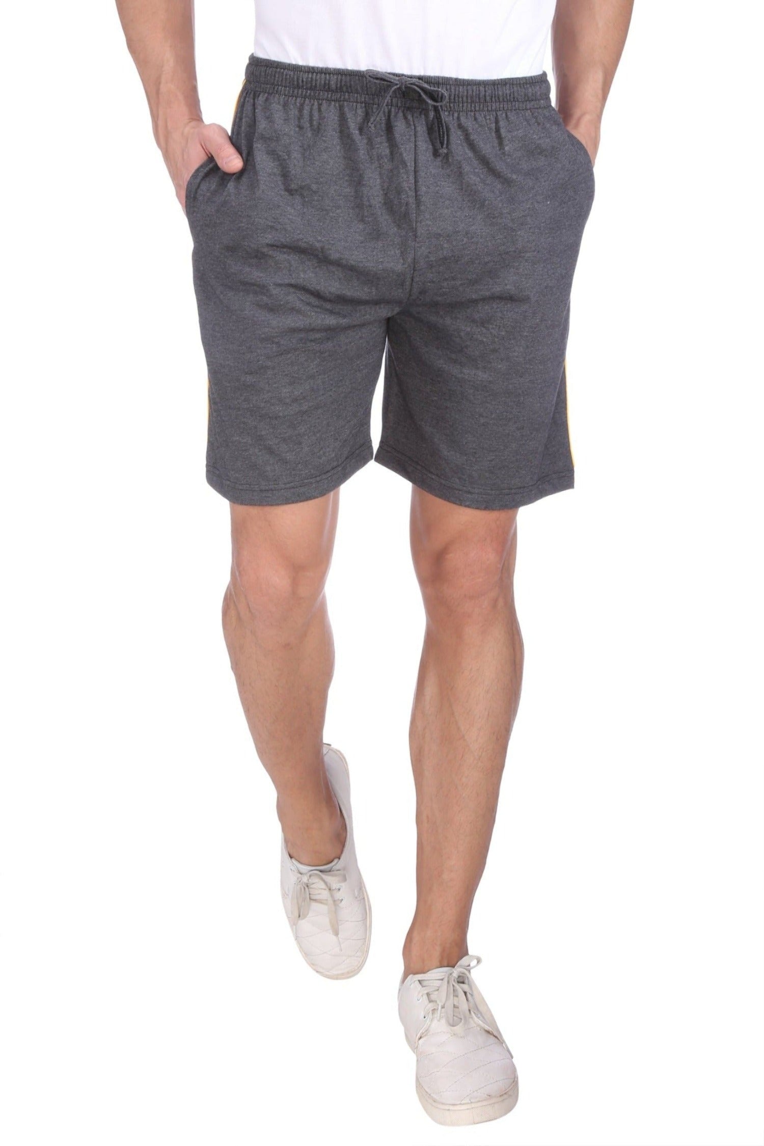 Big Sizes Cotton Jersey Shorts, Black Navy Grey 2X-10X, That fit and Last  (2XB (46/48), Black) at  Men's Clothing store