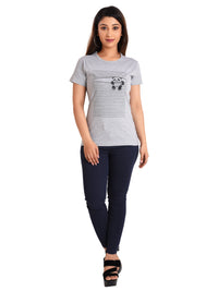 Women's Cotton Round Neck T-shirt - PANDA | SIZE FROM S-32" TO 8XL-52"