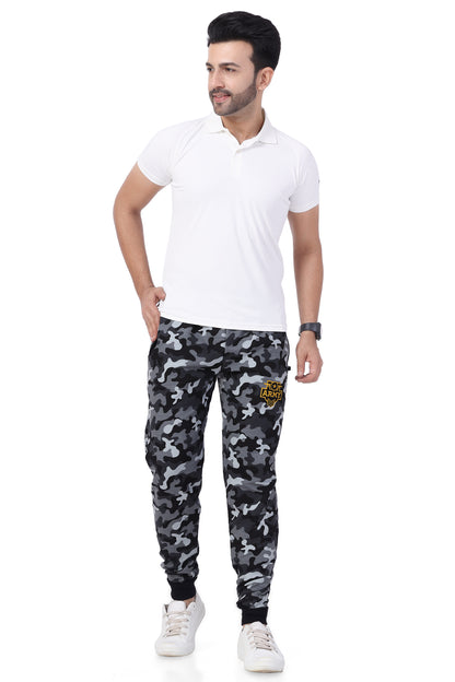 Neo Garments Men's Cotton Military Grey Camouflage Sweatpants | SIZE FROM M TO 7XL