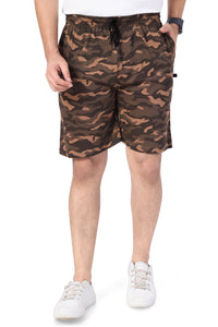 NEO GARMENTS Men’s Cotton Long Shorts | Camouflage Beige | SIZES FROM M TO 7XL.