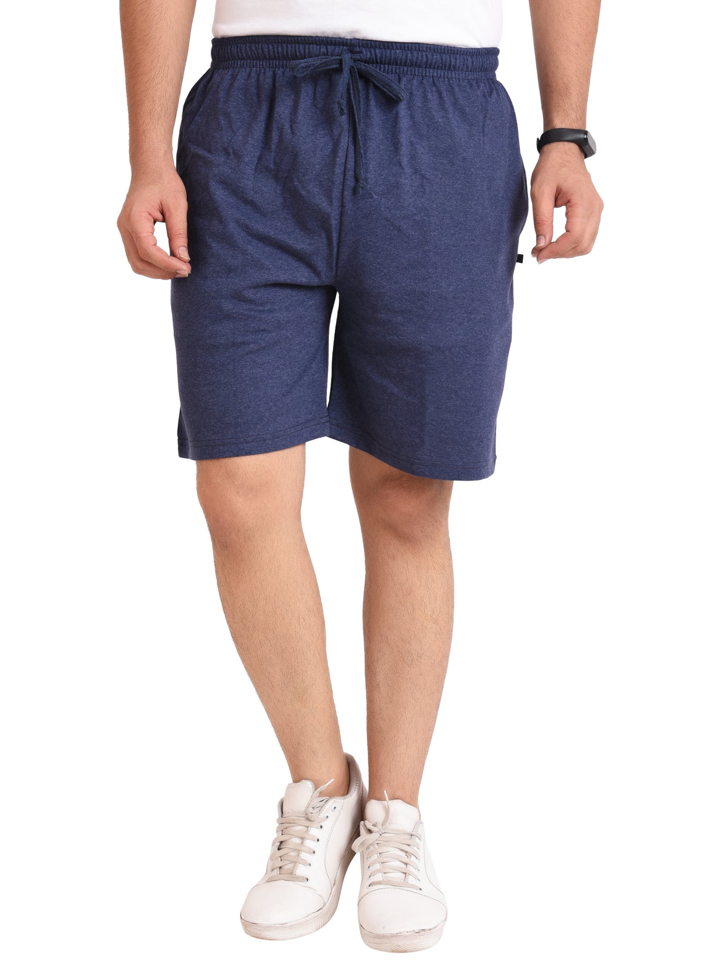 NEO GARMENTS Men’s Cotton Long Shorts | DENIM BLUE | SIZES FROM M TO 9XL.