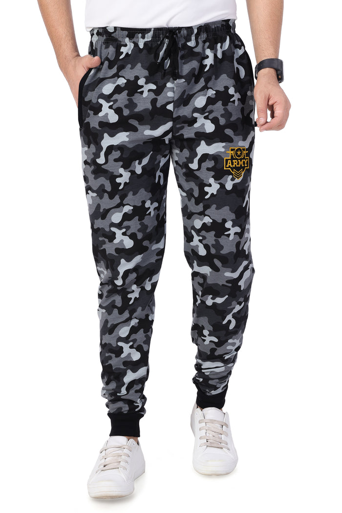 Men's Cotton Military Grey Camouflage Sweatpants | SIZE FROM M TO 7XL