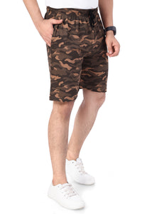 NEO GARMENTS Men’s Cotton Long Shorts | Camouflage Beige | SIZES FROM M TO 7XL.