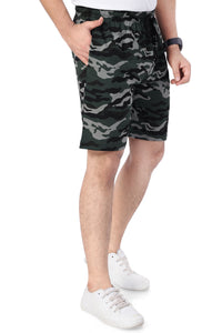 NEO GARMENTS Men’s Cotton Long Shorts | Camouflage Green | SIZES FROM M TO 7XL.