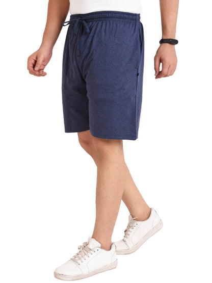 NEO GARMENTS Men’s Cotton Long Shorts | DENIM BLUE | SIZES FROM M TO 9XL.