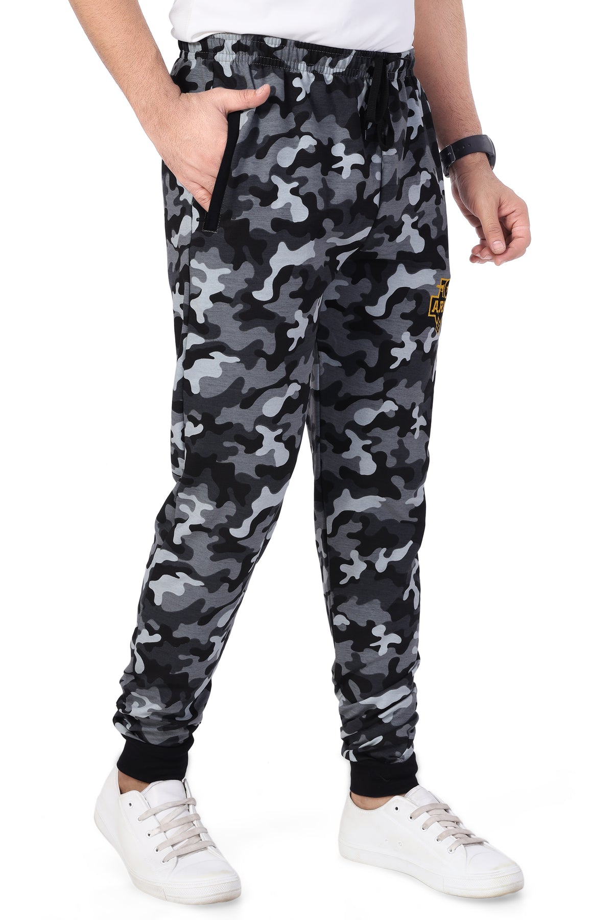 Men's Cotton Military Grey Camouflage Sweatpants | SIZE FROM M TO 7XL