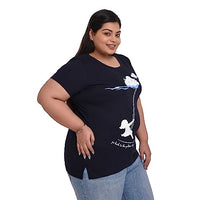 Women's Cotton Round Neck PLUS size T-shirt -SWING GOLDEN DAYS. | SIZE FROM S-32" TO 8XL-52"