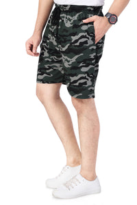 NEO GARMENTS Men’s Cotton Long Shorts | Camouflage Green | SIZES FROM M TO 7XL.