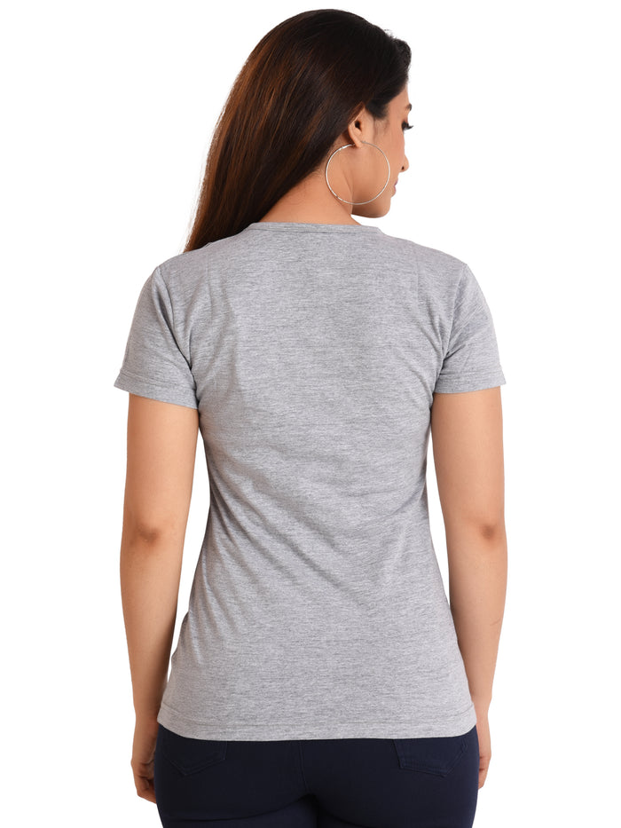 Women's Cotton Round Neck T-shirt - PANDA | SIZE FROM S-32" TO 8XL-52"