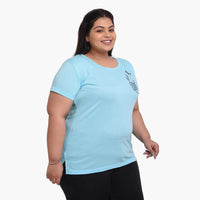 Women's Cotton Round Neck Plus T-shirt - FISH | SIZE FROM S-32" TO 8XL-52"