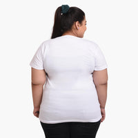 Women's Cotton Round Neck T-shirt - PANDA | SIZE FROM S-32" TO 8XL-52"