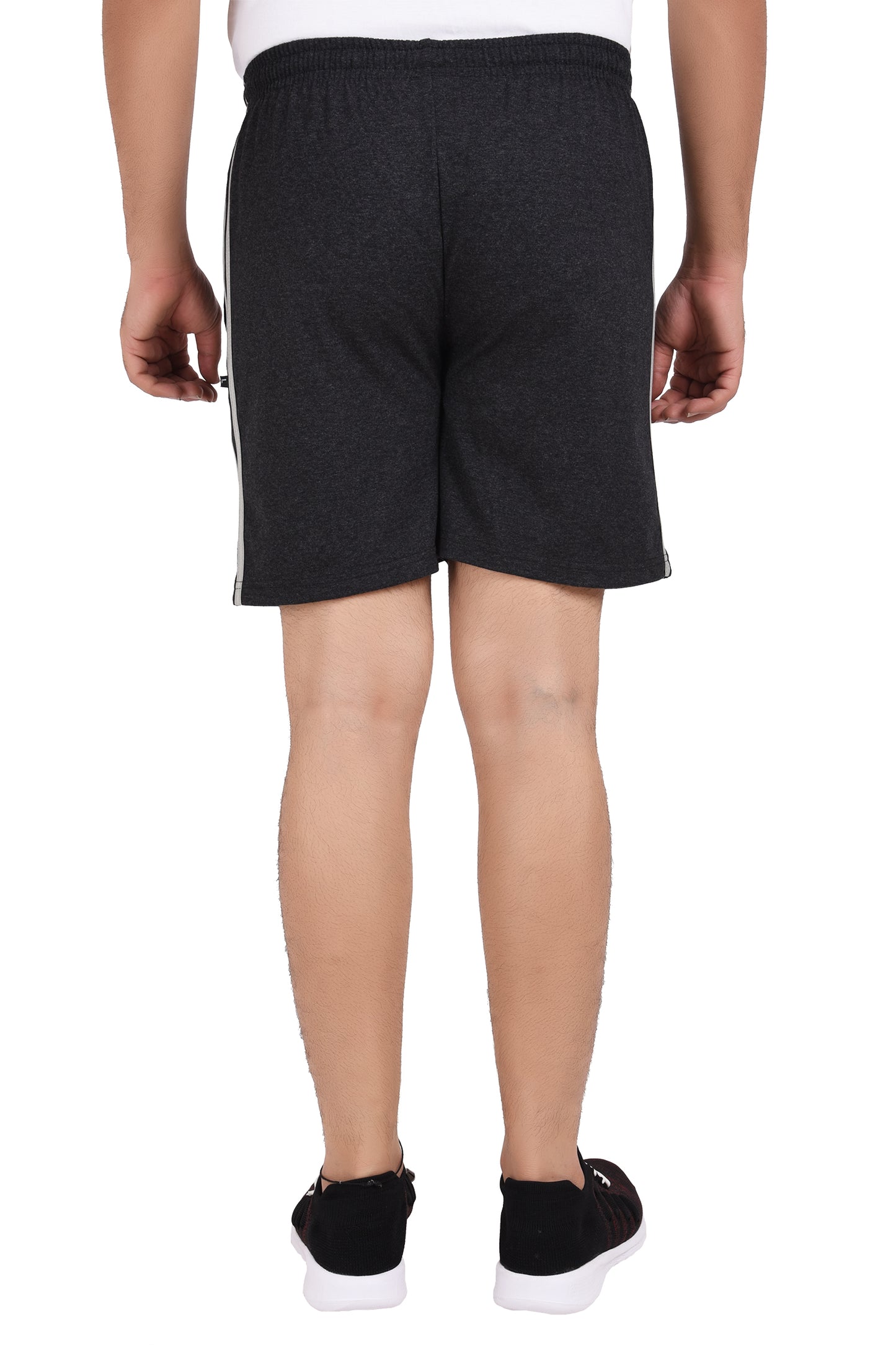 NEO GARMENTS Men’s Cotton Stripped Chain Pockets Long Shorts. | CARBON | SIZES FROM M TO 7XL.