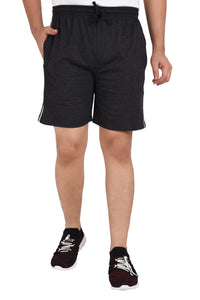 NEO GARMENTS Men’s Cotton Stripped Chain Pockets Long Shorts. | CARBON | SIZES FROM M TO 7XL.