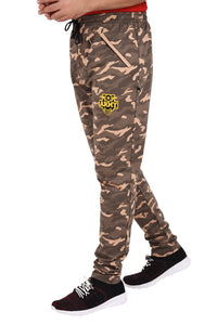 Men's Cotton Camouflage Track Pant. | GREEN-YELLOW | SIZES FROM M TO 5XL.