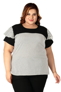 Women's Cotton Round Neck PLUS size All Over Print T-shirt | SIZE FROM 3XL-42" TO 8XL-52".