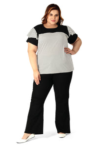 Women's Cotton Round Neck PLUS size All Over Print T-shirt | SIZE FROM 3XL-42" TO 8XL-52".