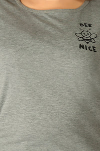 Women Cotton Round Neck Plus Size T-shirt | BEE NICE | SIZES - S - 32" TO 8XL - 52"