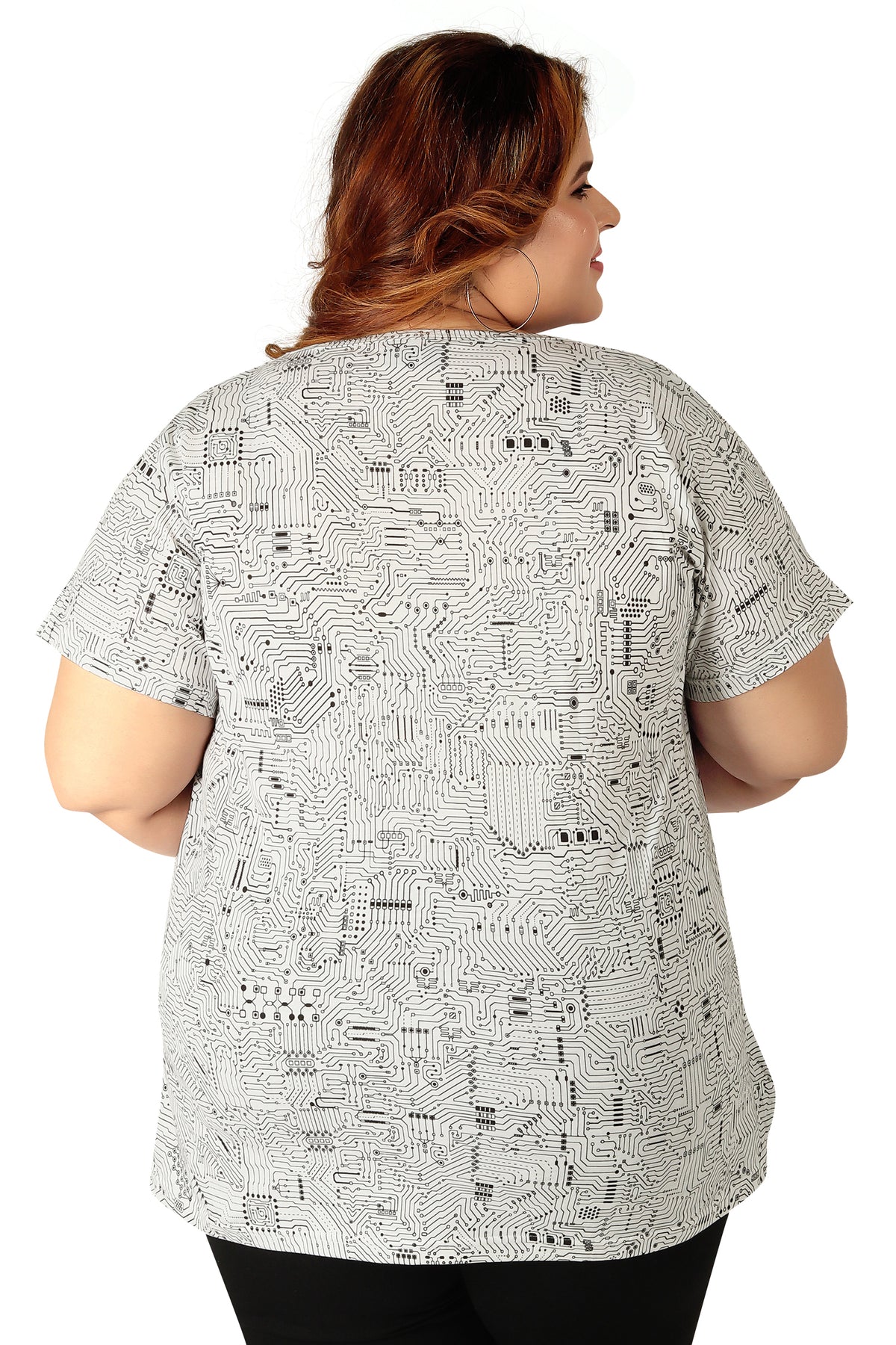 Women's Cotton Round Neck PLUS size T-shirt  | SIZE FROM 3XL-42" TO 8XL-52"