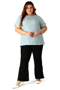 Women's Cotton Round Neck PLUS size T-shirt  | SIZE FROM 3XL-42" TO 8XL-52"