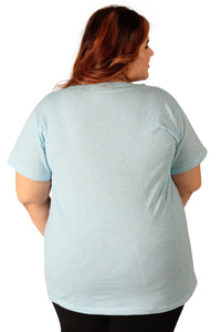 Women's Cotton Round Neck PLUS size T-shirt  | SIZE FROM 3XL-42" TO 8XL-52"