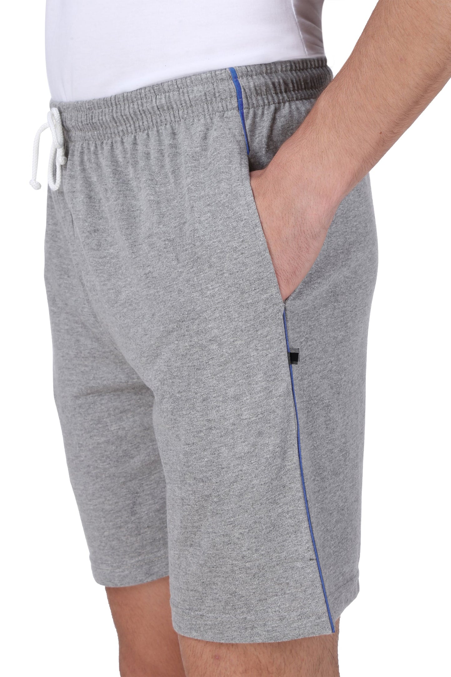 NEO GARMENTS Men’s Cotton Long Shorts | GREY | SIZES FROM M TO 9XL.