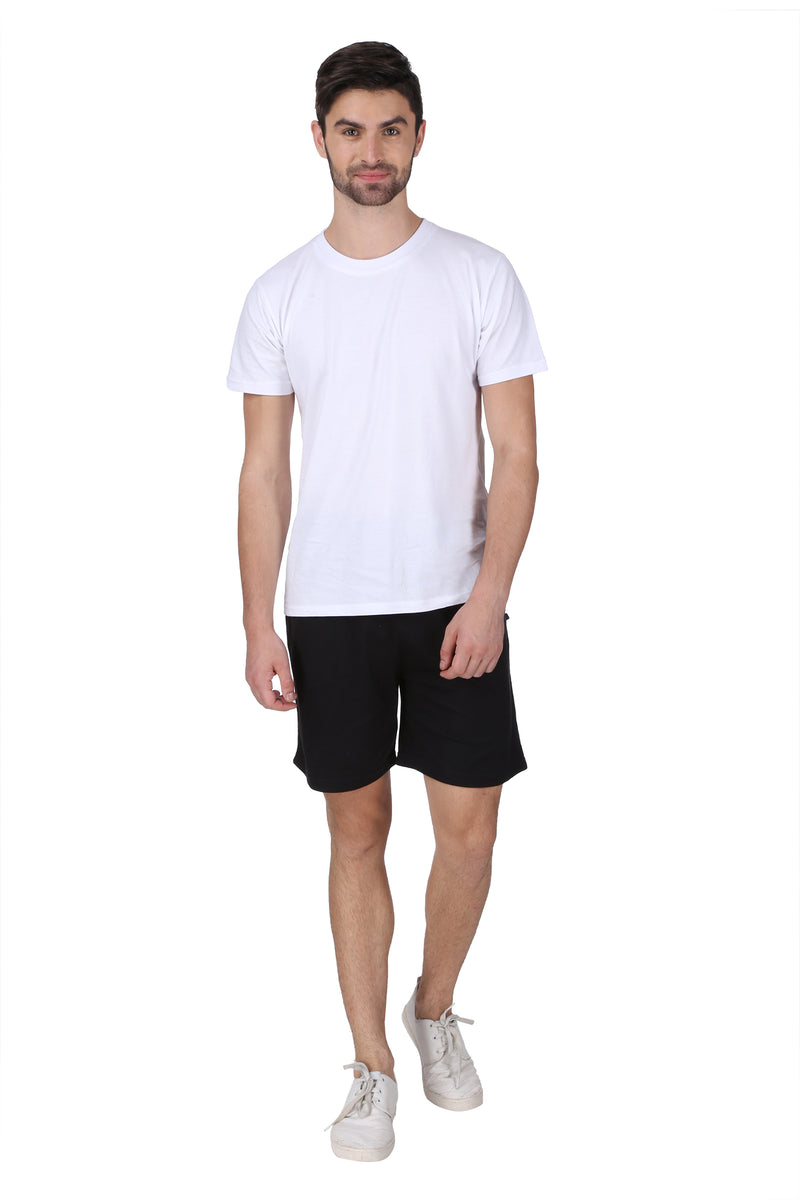 NEO GARMENTS Men’s Cotton Long Shorts | BLACK | SIZES FROM M TO 9XL.