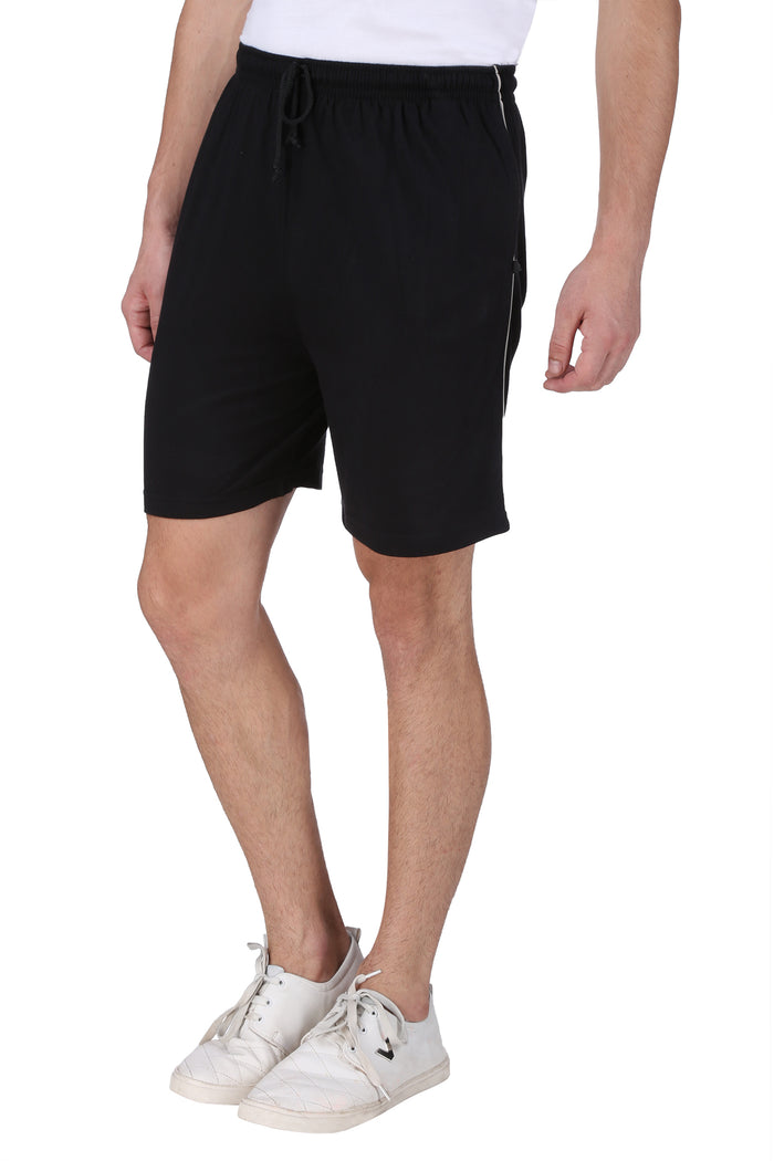 NEO GARMENTS Men’s Cotton Long Shorts | BLACK | SIZES FROM M TO 9XL.