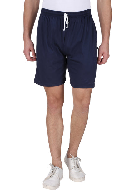 NEO GARMENTS Men’s Cotton Long Shorts | NAVY BLUE | SIZES FROM M TO 9XL.