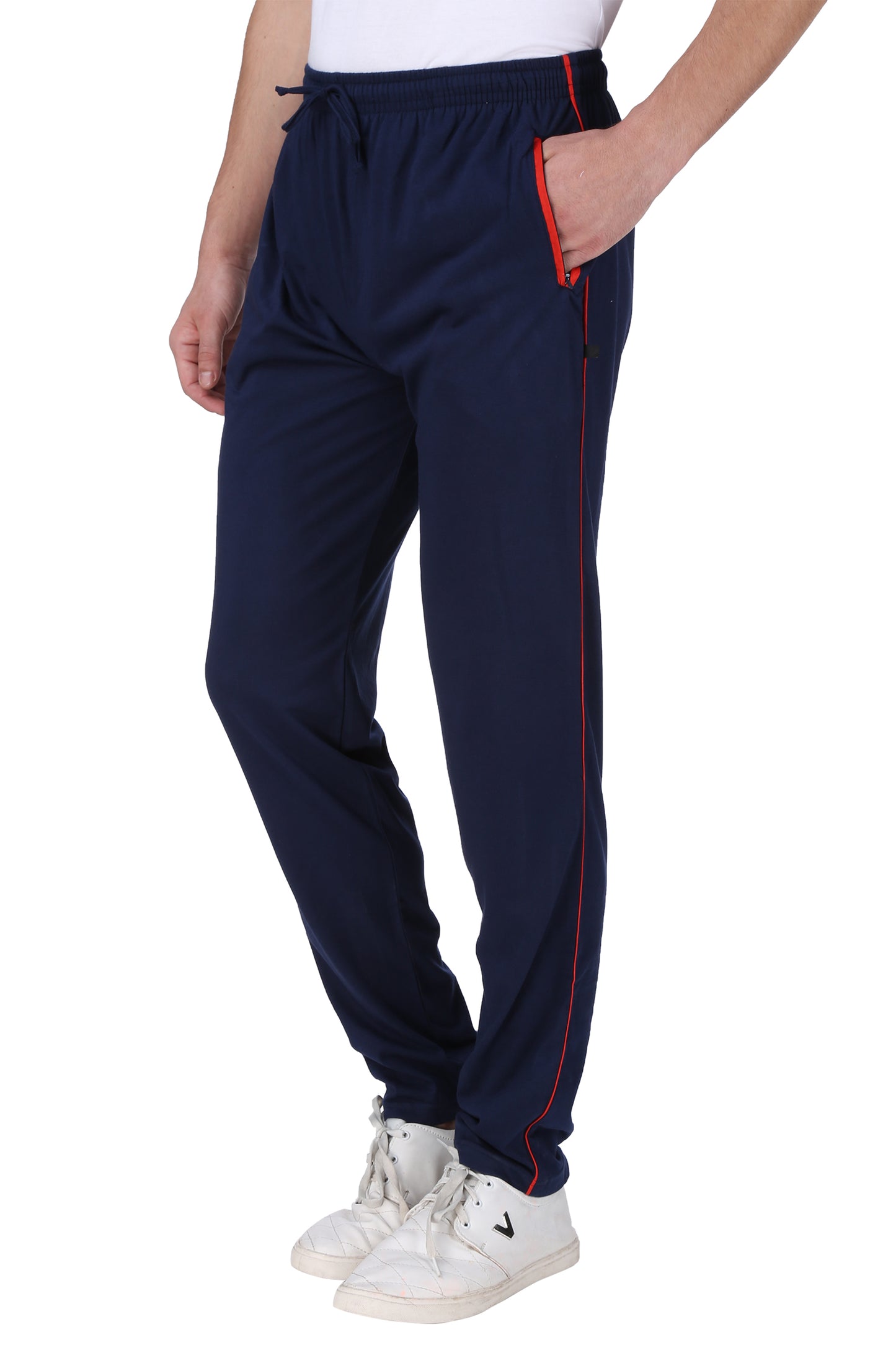 NEO GARMENTS Men's Cotton TRACK PANTS | DENIM BLUE | SIZES FROM M TO 9XL.