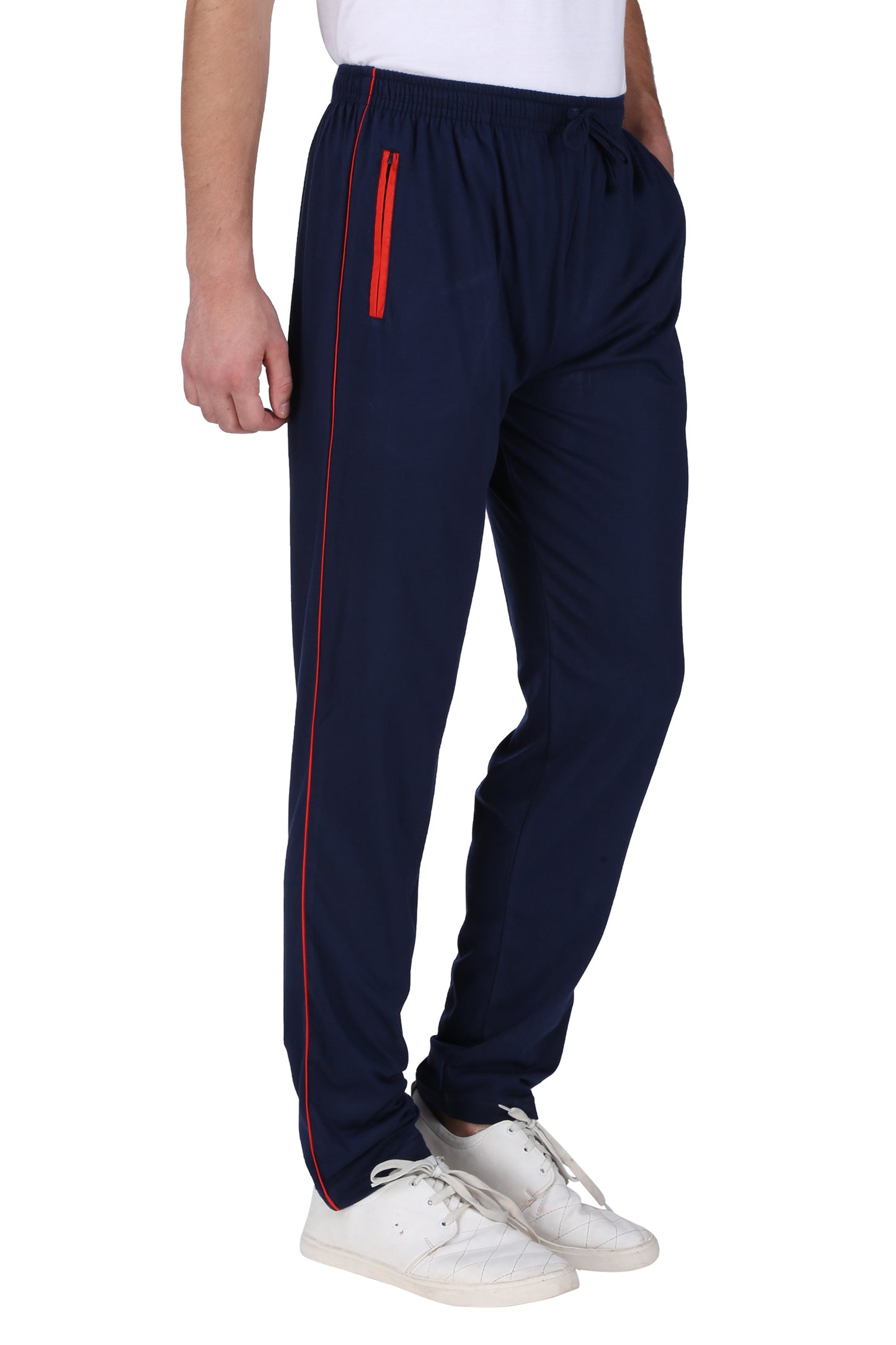 NEO GARMENTS Men's Cotton TRACK PANTS | NAVY BLUE | SIZES FROM M TO 9XL.