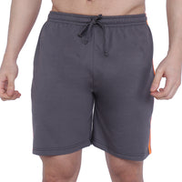 NEO GARMENTS Men’s Cotton Long Shorts. (stripe)  | GREY | SIZES FROM M TO 7XL.