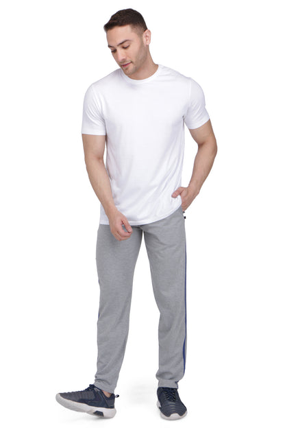 NEO GARMENTS Men's Cotton PATTI TRACK PANTS | GREY | SIZES FROM M TO 5XL.