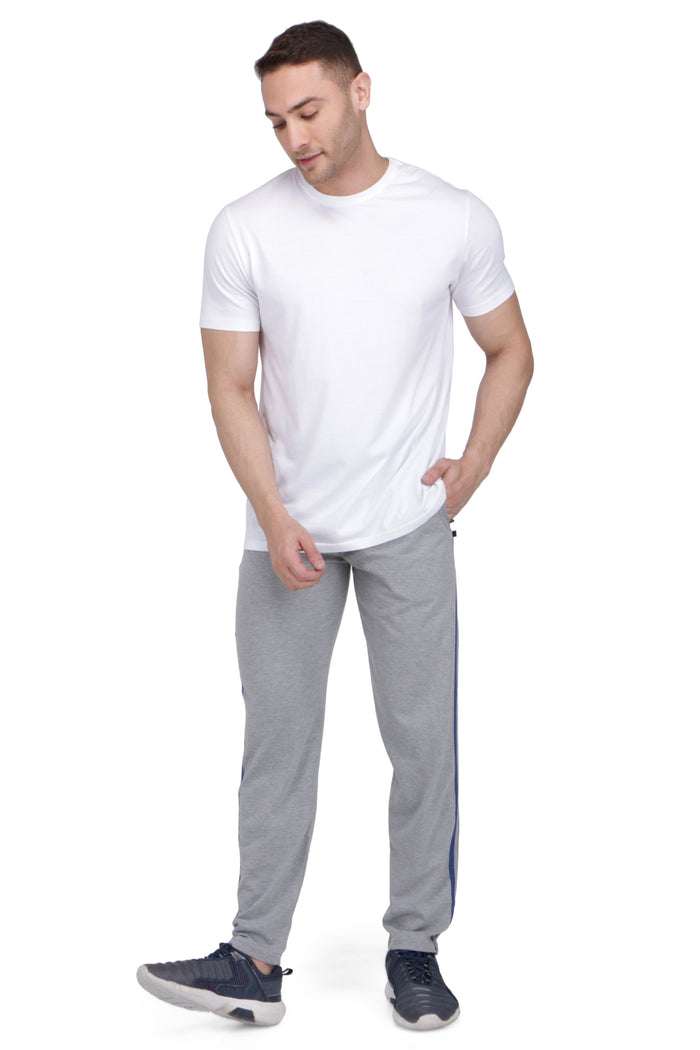 Men's Cotton PATTI TRACK PANTS | GREY | SIZES FROM M TO 5XL.