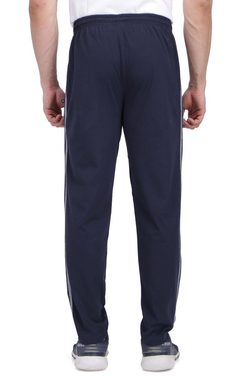 Men's Cotton PATTI TRACK PANTS | NEVY BLUE | SIZES FROM M TO 5XL.