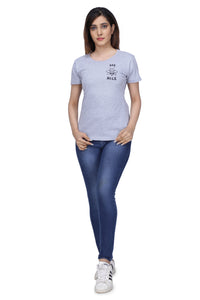 Women Cotton Round Neck Plus Size T-shirt | BEE NICE | SIZES - S - 32" TO 8XL - 52"