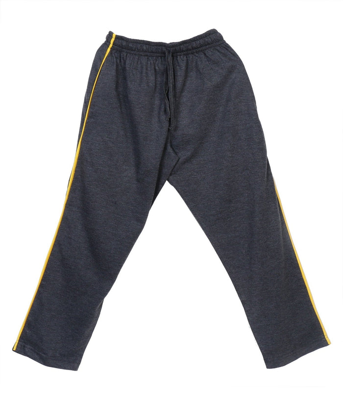 carbon color boy's track pant, front view