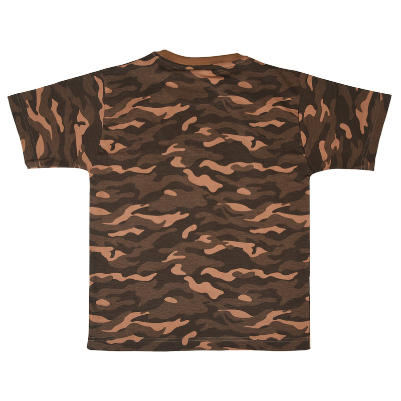 Boys Cotton Round Neck Half sleeves T-Shirt - CAMOUFLAGE | SIZE FROM 7 YRS TO 14 YRS