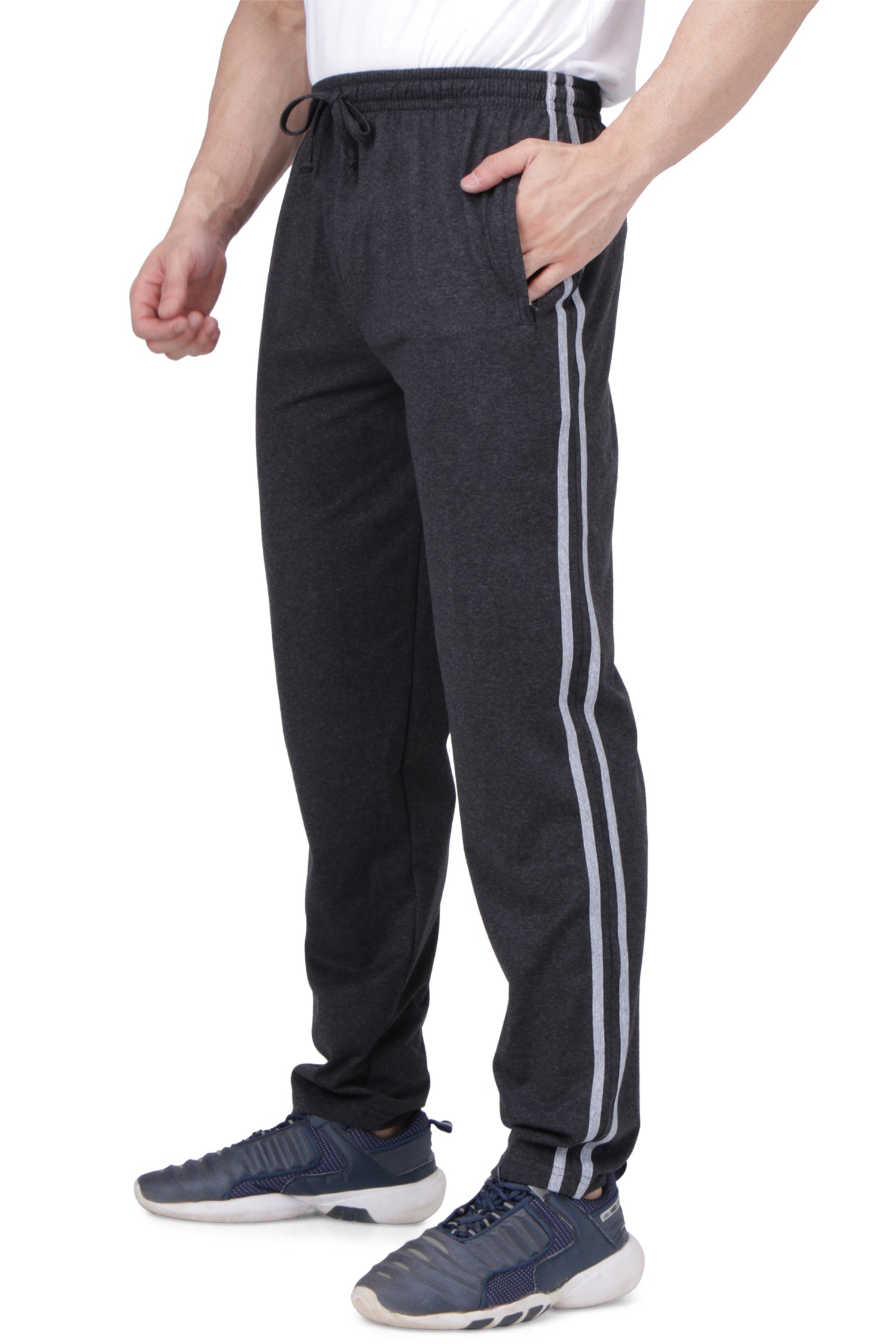 Fflirtygo Combo of Men's Cotton Track Pants, Joggers for Men, Men�s Leisure  Wear, Night Wear Pajama, Black and Blue Color with Latest Trend and  Pockets�for Sports Gym Athletic Training Workout : Amazon.in: