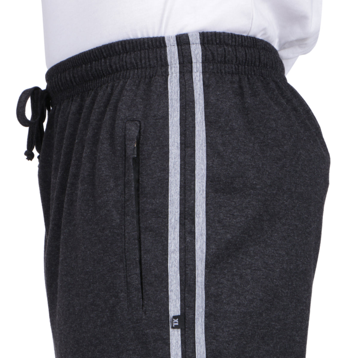 Men's Cotton PATTI TRACK PANTS | CHARCOAL | SIZES FROM M TO 5XL.