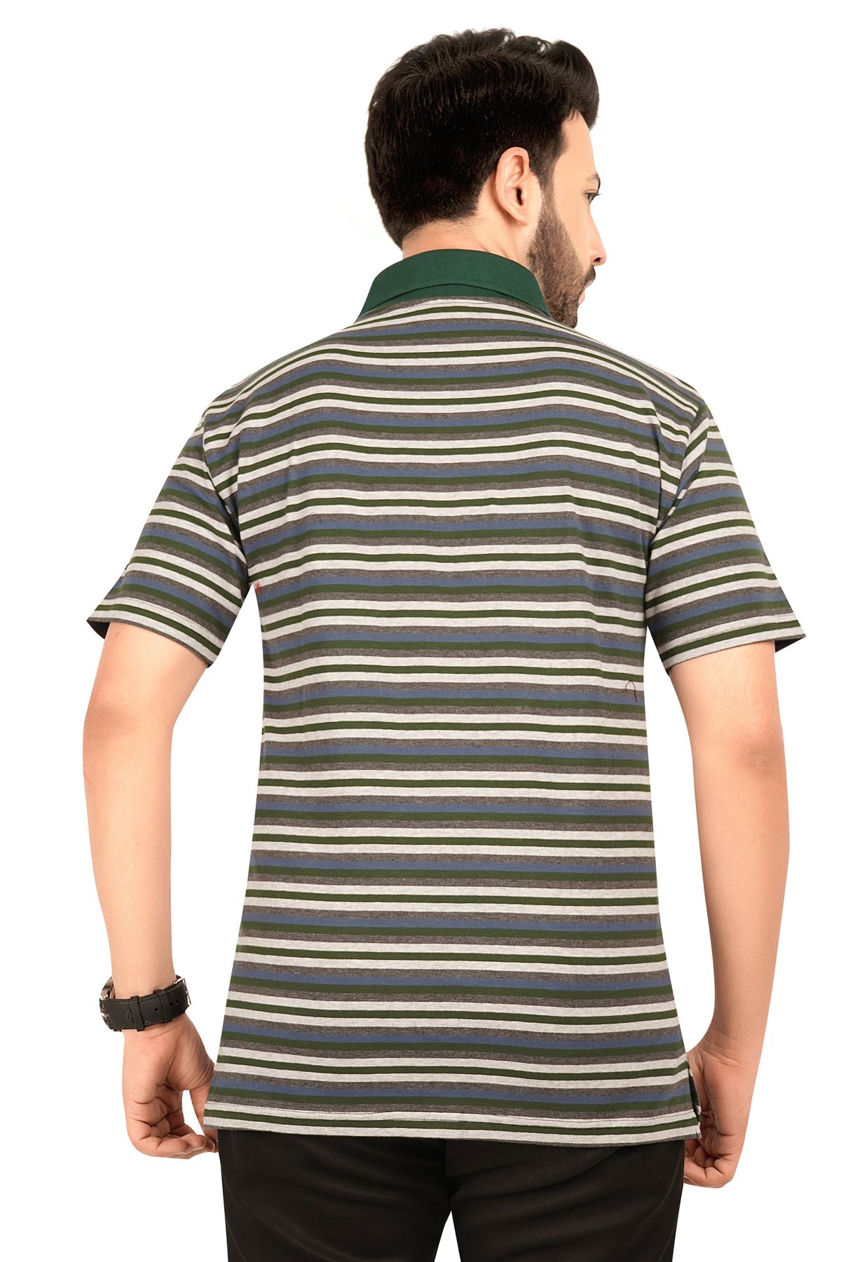 Men's Cotton Polo Neck Half Sleeve All Over Print T-Shirt with Collar | SIZES FROM XS TO 2XL