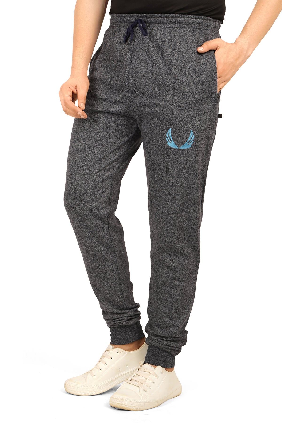 Men's Cotton Sweatpants - Black | SIZES FROM M TO 7XL.