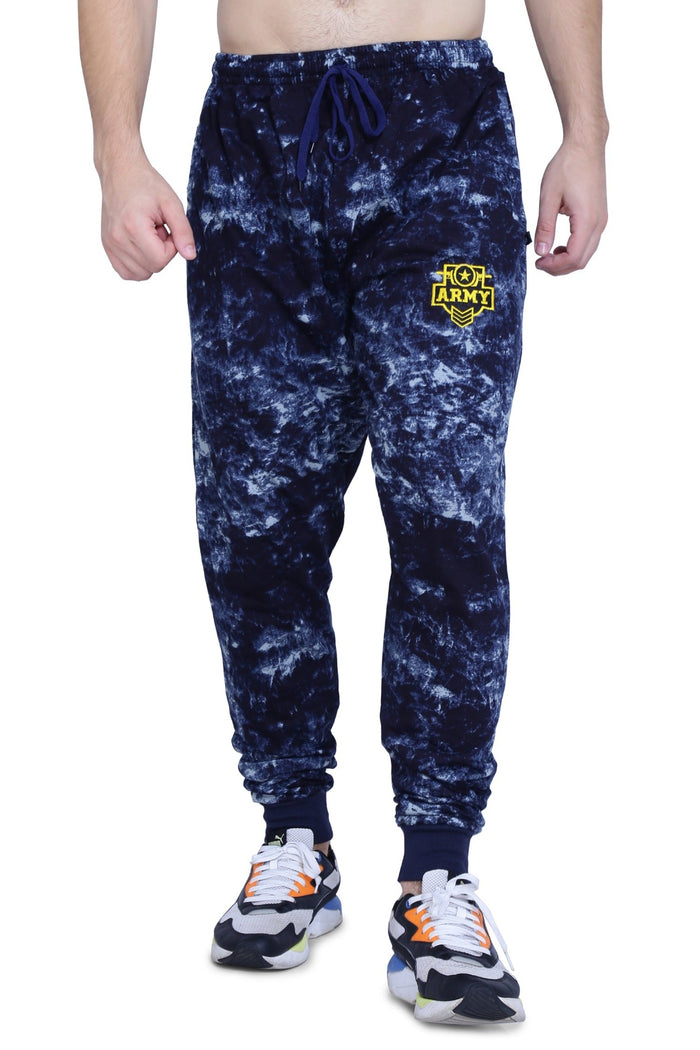  Men's Cotton Sweatpants All Over-Print , front view