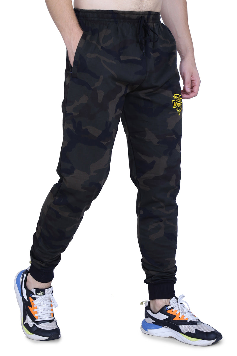 Men's Cotton Military Green Camouflage Sweatpants All Over-Print. | SIZE FROM M TO 7XL