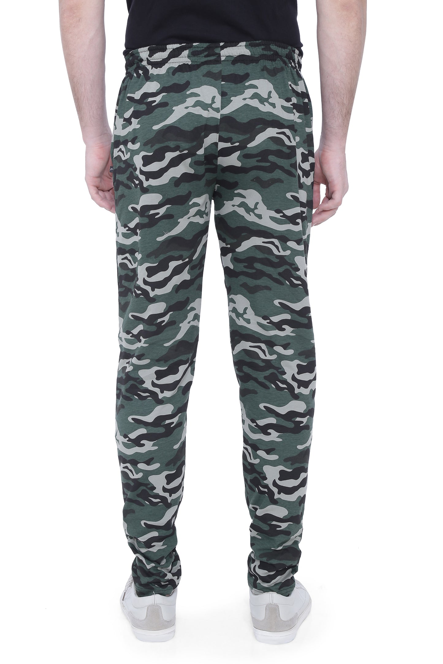Neo Garments Men's Cotton Camouflage Track Pant. | BLACK-GREEN | SIZES FROM M TO 5XL.