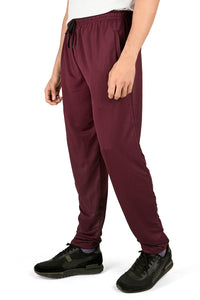 Men's POLYESTER TRACK PANTS | MAROON | SIZES FROM M TO 7XL.