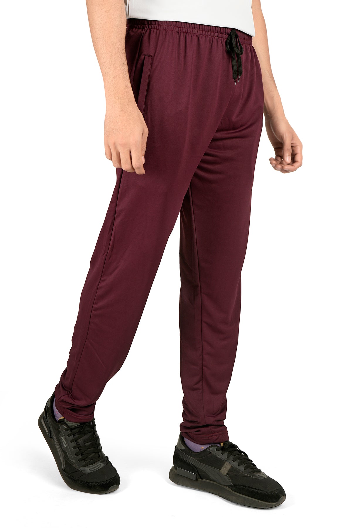 Men's POLYESTER TRACK PANTS | MAROON | SIZES FROM M TO 7XL.