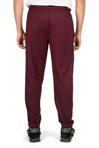 Men's POLYESTER TRACK PANTS | MAROON | SIZES FROM M TO 7XL.