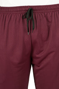 Men's POLYESTER TRACK PANTS | MAROON | SIZES FROM M TO 7XL.