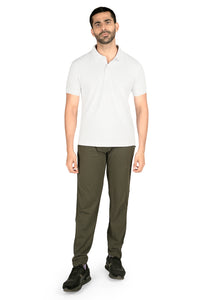 Men's POLYESTER TRACK PANTS | OLIVE | SIZES FROM M TO 7XL.